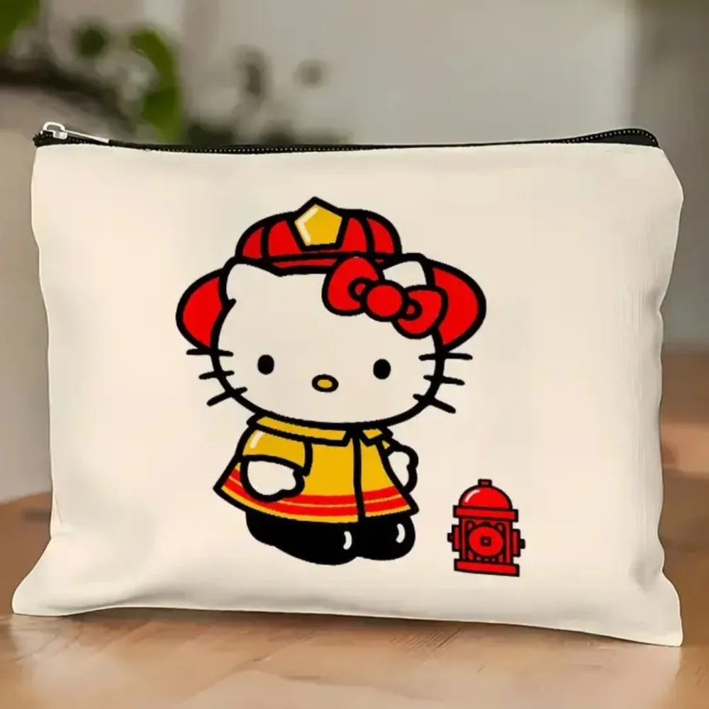 Hello Kitty Firefighter Cosmetics Bag/Pouch - Picture 3 of 6